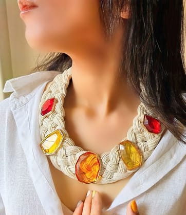 Sunkissed Braid Necklace-Design 1