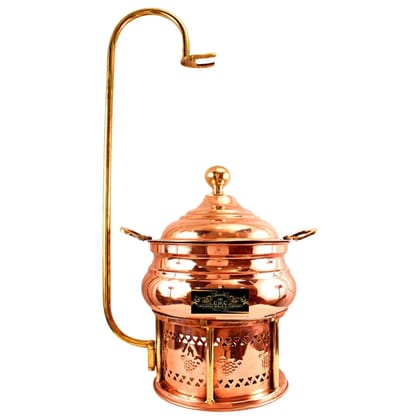 Crockery Wala And Company Copper Steel Chaffing Dish 4 Liters