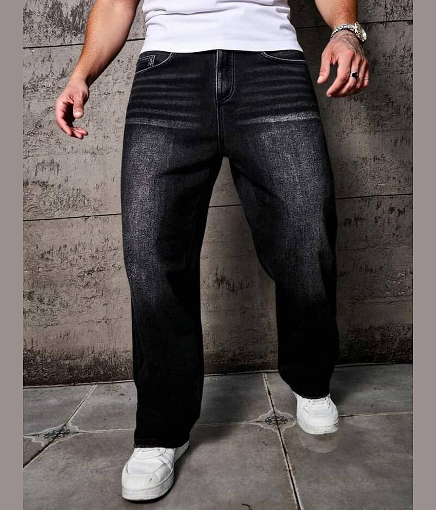 9x denims Clean Look Men's Jeans - Black ( Pack of 1 )