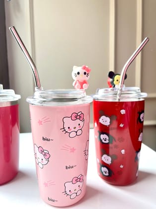Quirky Steel Flask | Cute Sipper-Red