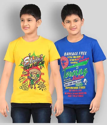 Dongli Pack of 1 Boys Cotton T-Shirt ( Multicolor )