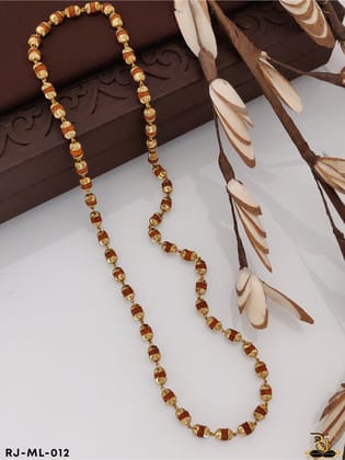 Classical 5mm Red Rudraksh Mala for Men ML-012-24 inch