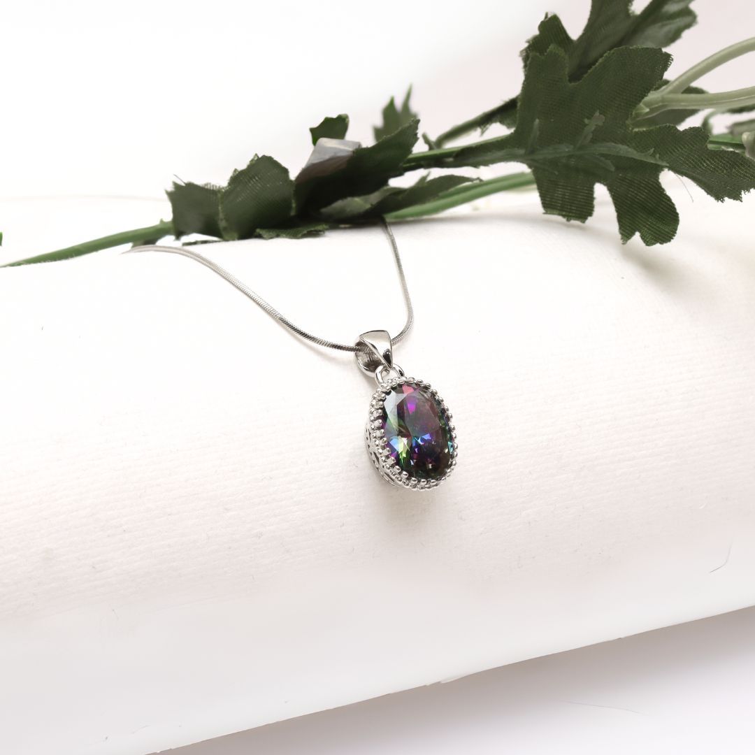G.Silver Multicolour Pendant.