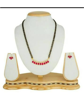 gilher - Pink Mangalsutra Set ( Pack of 1 )