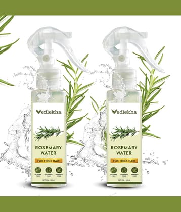 Vedlekha Rosemary Water Hair Spray For Hair Growth Hair Fall Hair Sprays 200 mL Pack of 2