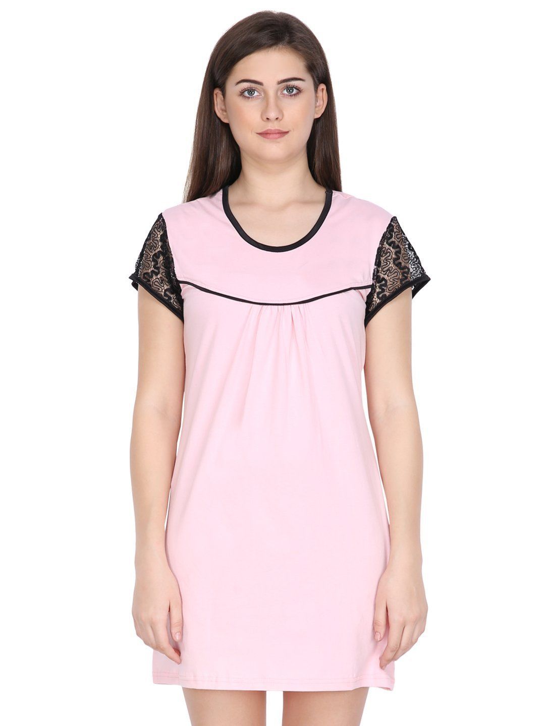 Klamotten Women's Cotton Sleepshirt S06Rb