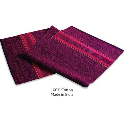 Yoga Mat - Cotton - Maroon