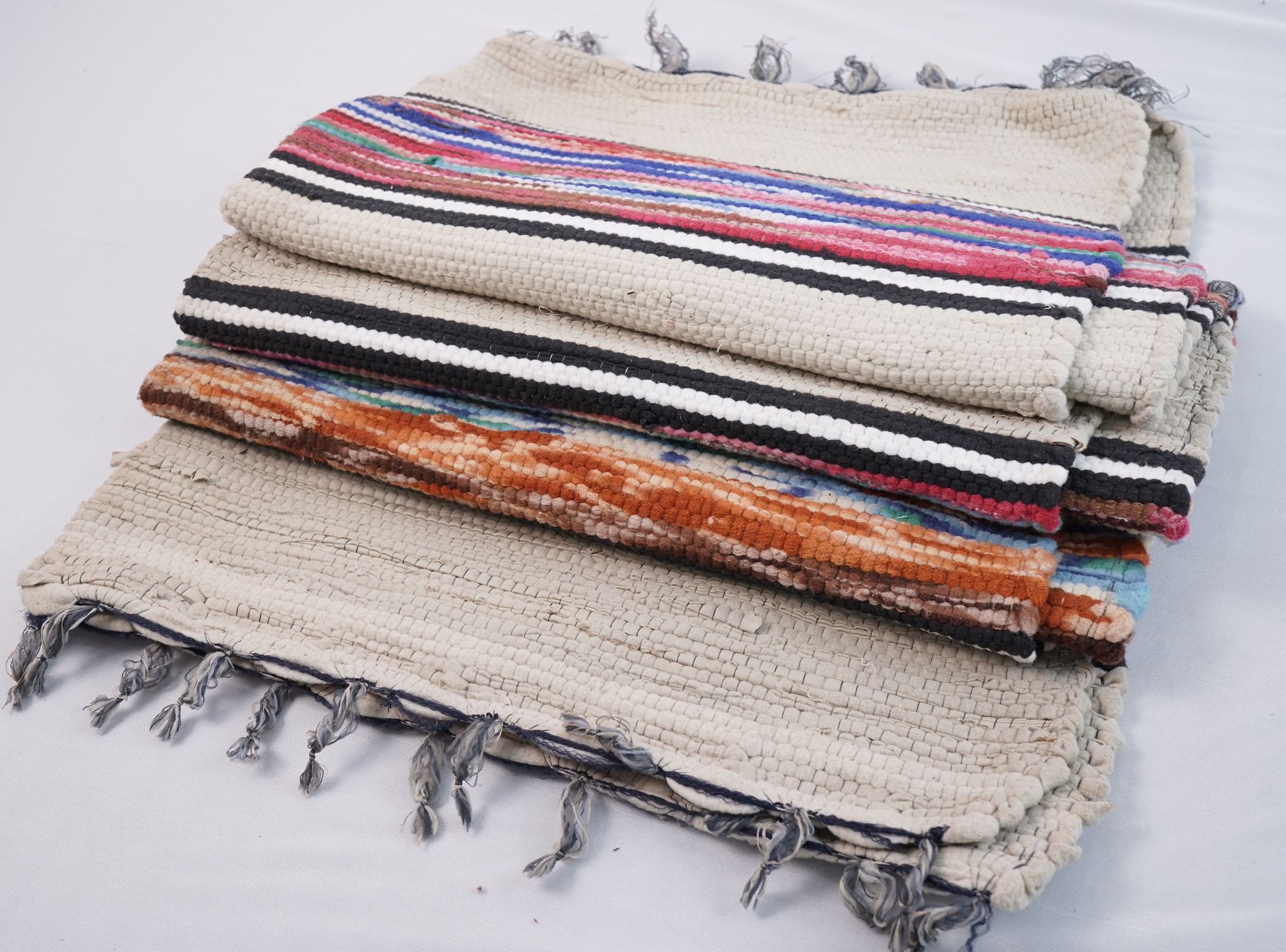 Off White Base Multicolor Handmade Dari