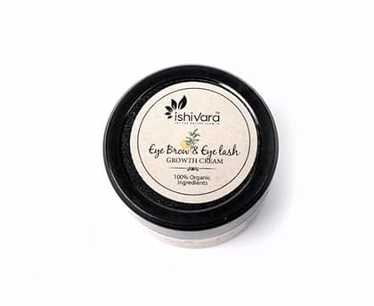 Ishivara Eyebrow & Eyelashes Growth Cream - Brow Hair Growth & Volume Booster 100% natural solution 15 Gm