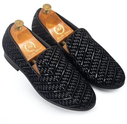 Awadh Slipons (Limited Edition)-EU 41 / UK 7 / Black