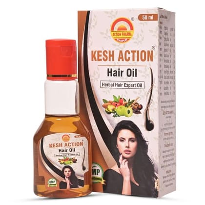 Action Pharma I Kesh Action Hair Oil I GMP Certified Company I 50 ML
