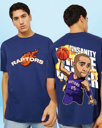 Raptors Navy Blue Oversized Tshirt-S