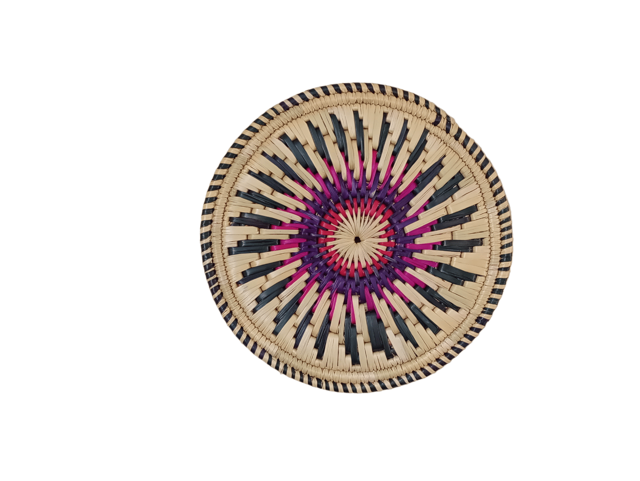 Laxmi Handicrafts Decorative Wall Hanging Moonj Craft Plate for Home Decoration