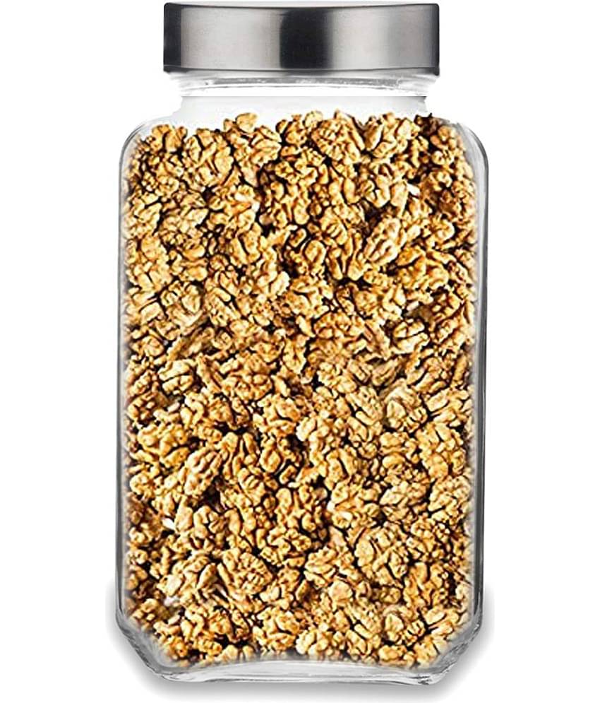 CROCO JAR Glass Silver Food Container ( Set of 1 )