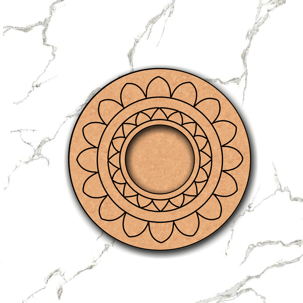 Dbeautify's MDF Round Tea Light Candle Holder DIY