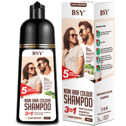 BSY Noni Dark Brown Hair colour shampoo 180ml Brown 6 pcs – 1 Mono Carton BSY Noni Dark Brown Hair colour shampoo 180ml Brown 6 pcs – 1 Mono Carton