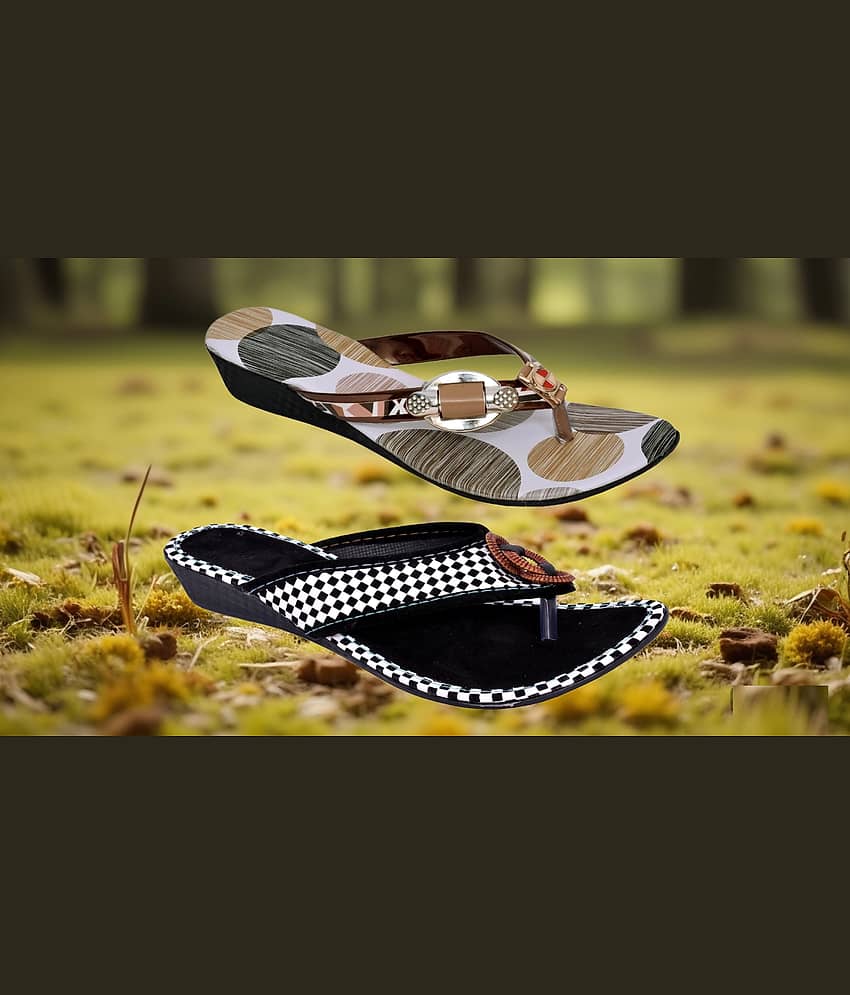 PM Traders Multi Color Women's Flats