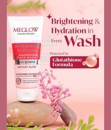 Meglow Skin Brightening & Facewash For Women it Removes Tanning & Dead Skin 100g