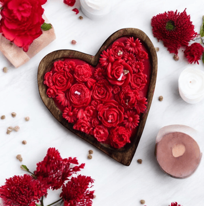 Heart Shaped Candle&nbsp;(15.24cm*15.24cm)