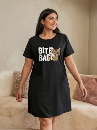 Bite Back (Plus Size)-Black / 4XL