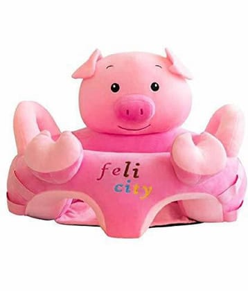 KIDS WONDERS Baby Training Support Seat | Comfortable Soft Cushion Sofa Seat (Pink Pig)