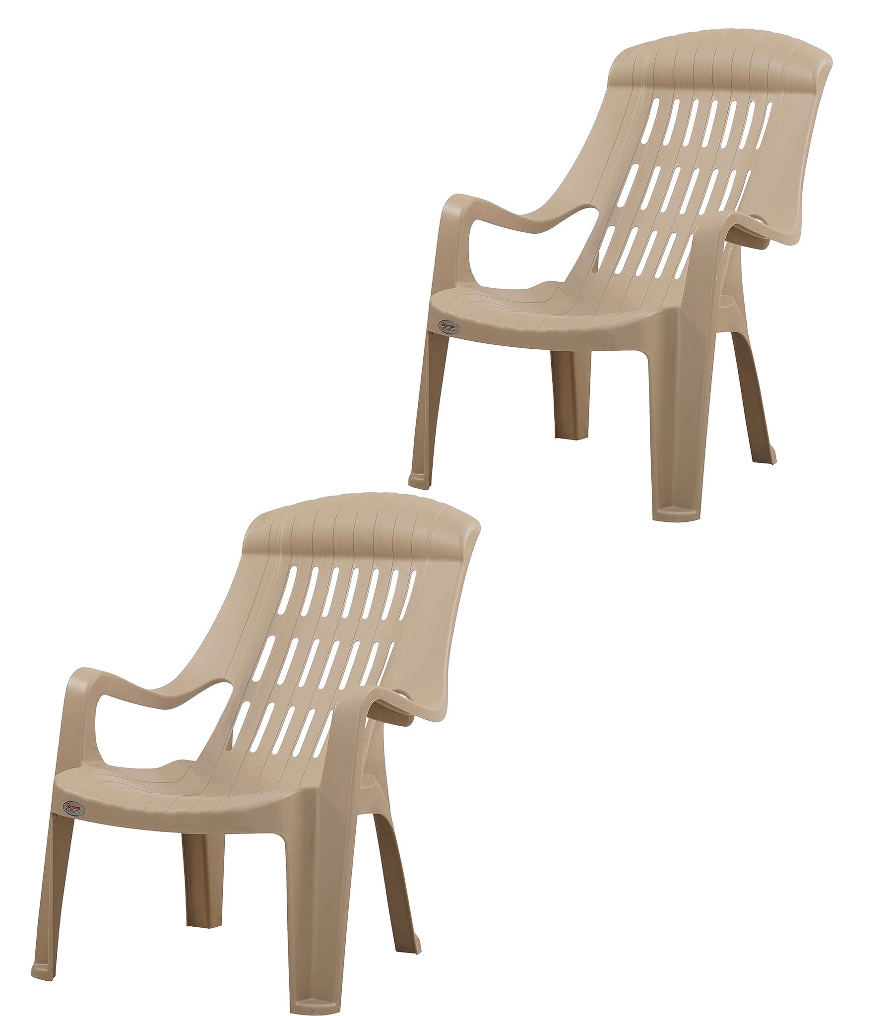 Supreme Comfy Plastic Arm Chair | Comfort Plastic Chair for Living Room, Garden, Home,Indoor and Outdoor Use | Supreme Outdoor Plastic Chair