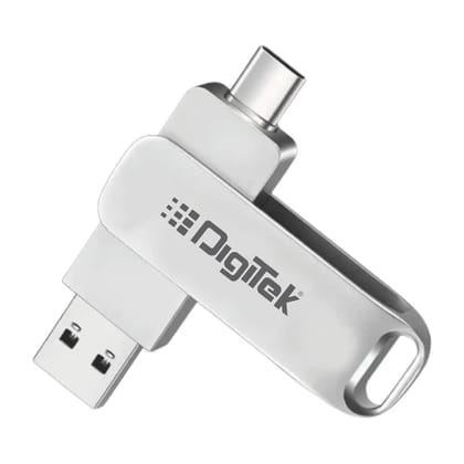 DigiTek (DDUD 64G V3.0) Metal Body 64GB Storage 3.2V Dual Drive Flash Drive DigiTek (DDUD 64G V3.0) Metal Body 64GB Storage 3.2V Dual Drive Flash Drive