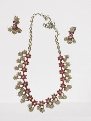 Elegant Stone Necklace and Earring Set for Women