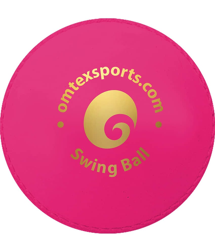 Omtex Cricket Swing Ball - Half Tennis Half Hard Rubber Ball