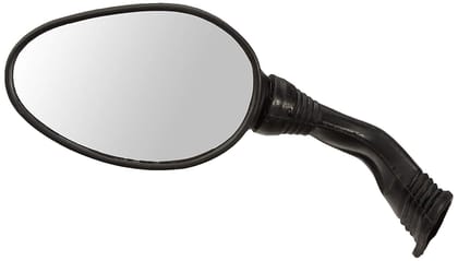 UNO Minda RV-5016L-SLVR Shatterproof Glass Rear View Mirror(Silver)-Left Hand for Hero Maestro