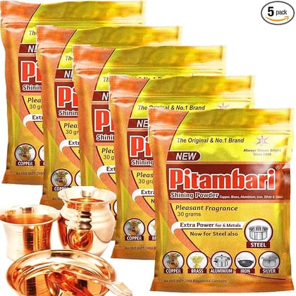 Pitambari Pleasant Fragrance Steel Dish Shining Powder 6 PIECE