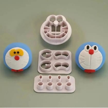 Double Side Doraemon Plunger Cutter Cut Fondant, Biscuit, Clay