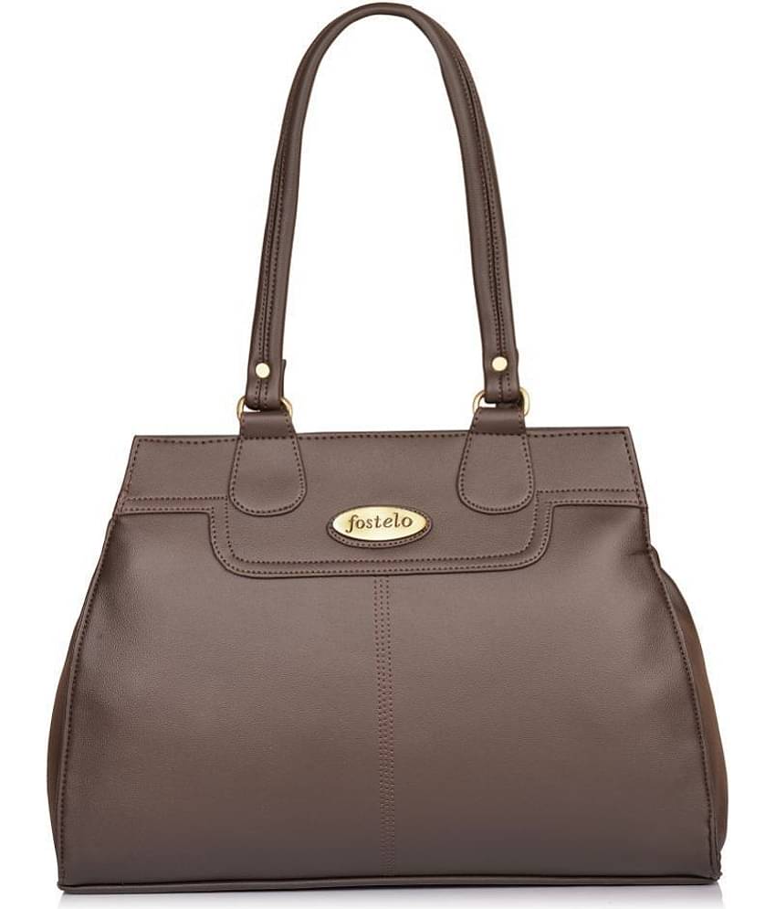 Fostelo Brown P.U. Shoulder Bag