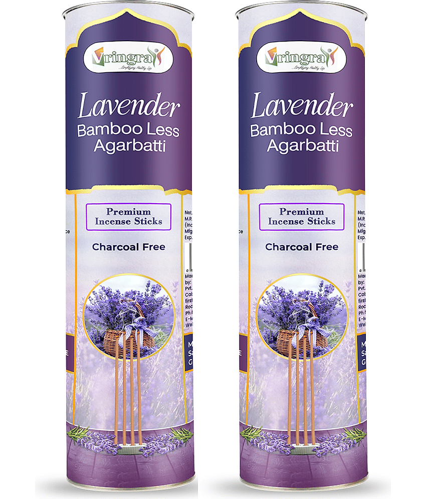 Vringra Incense Stick Lavender 100 gm ( Pack of 2 )