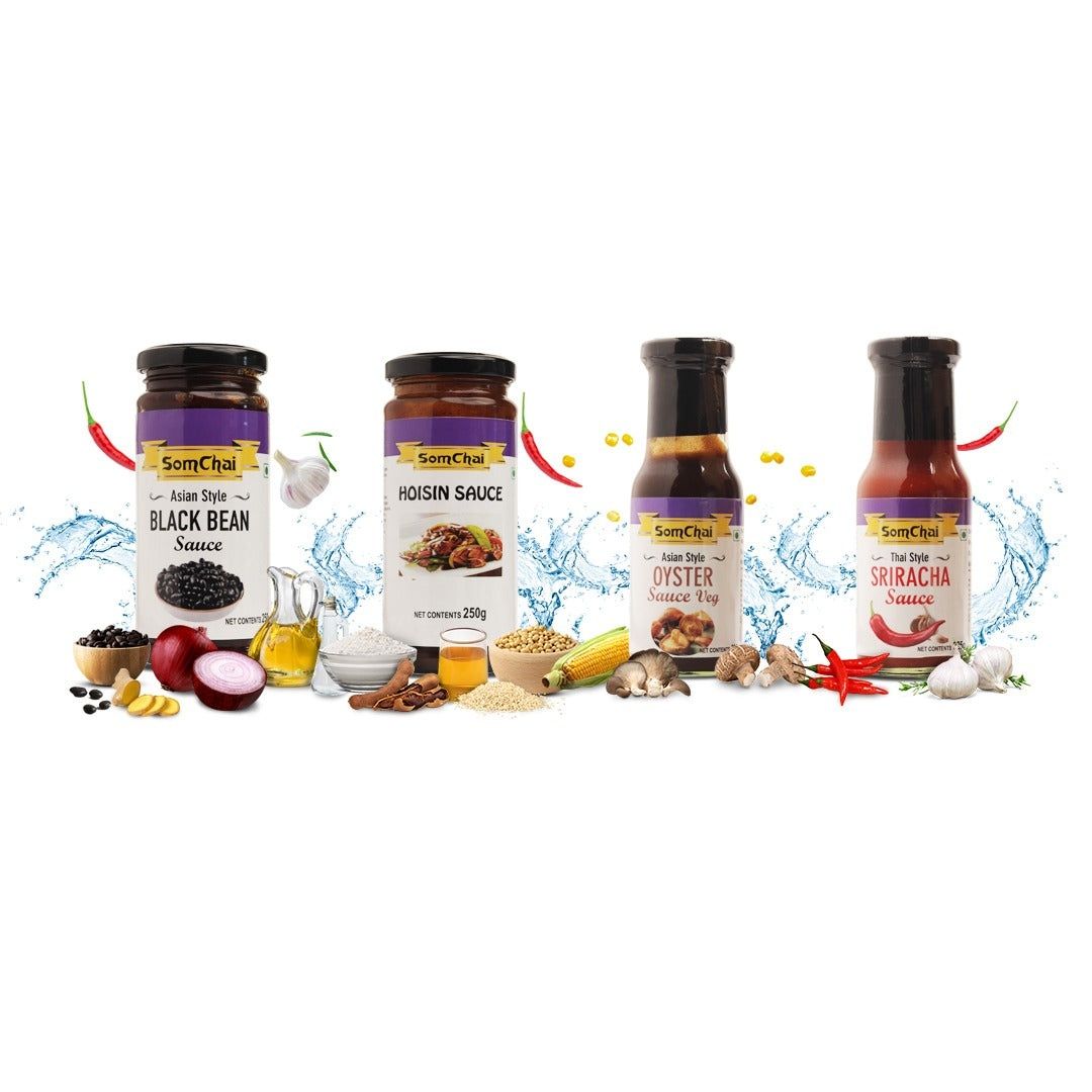 Shangi Oriental Basket Gift Hamper | Assorted Asian Sauces & Noodles | Festive Gift Set