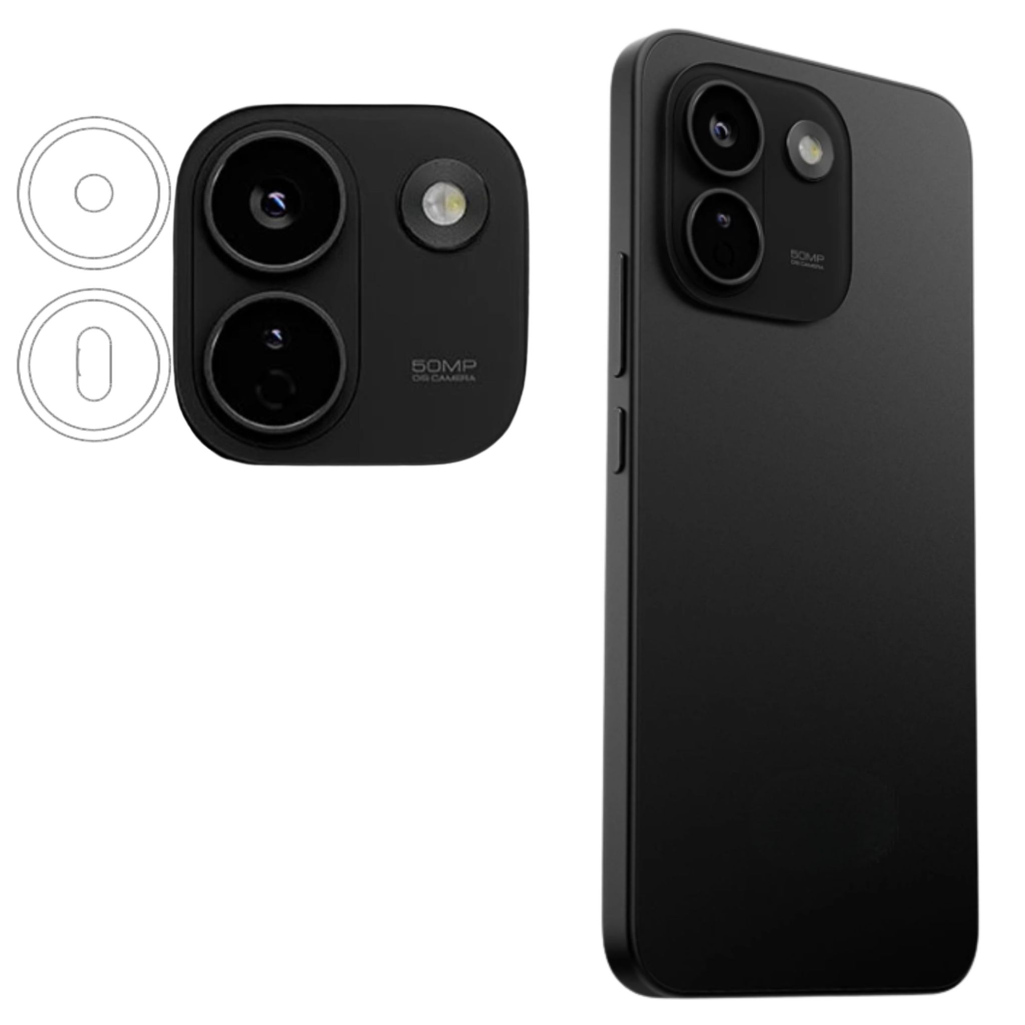 ISAAK Back Camera Lens Protector compatible for Poco X8 Power (Pack of 1)