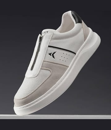 Avant ZipWalk White Men's Slip-on Shoes