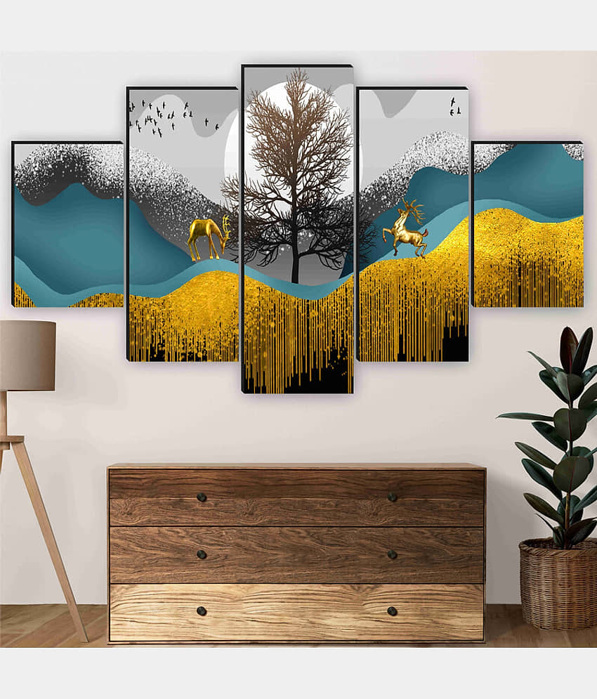 Saf Landscape Painting Without Frame