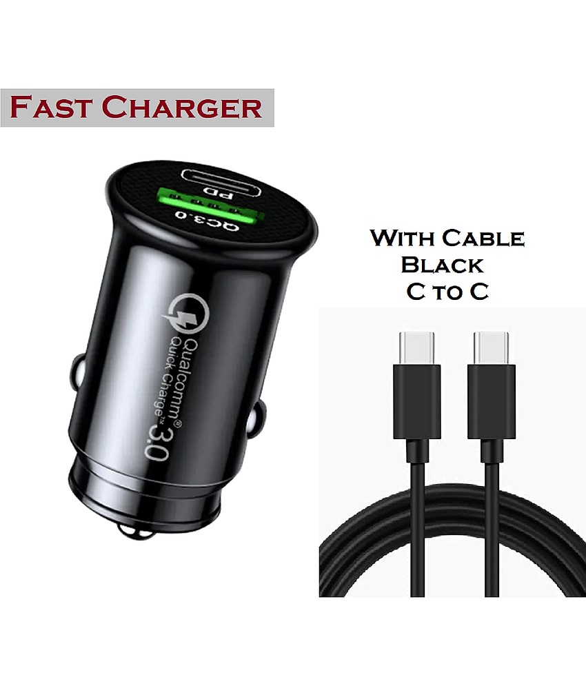 UniBoss Car Mobile Charger Turbo & Fast QC PD Black
