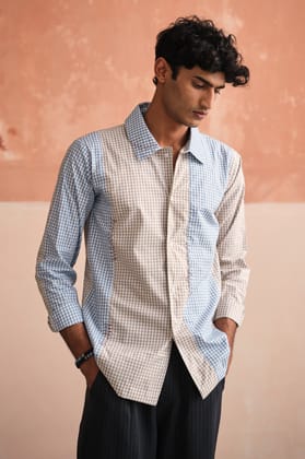 CHECKERED PLAY SHIRT-XS