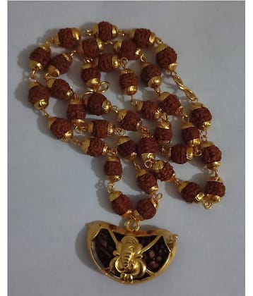 Cyan spritual - Wood Pooja Mala (Pack of 1)