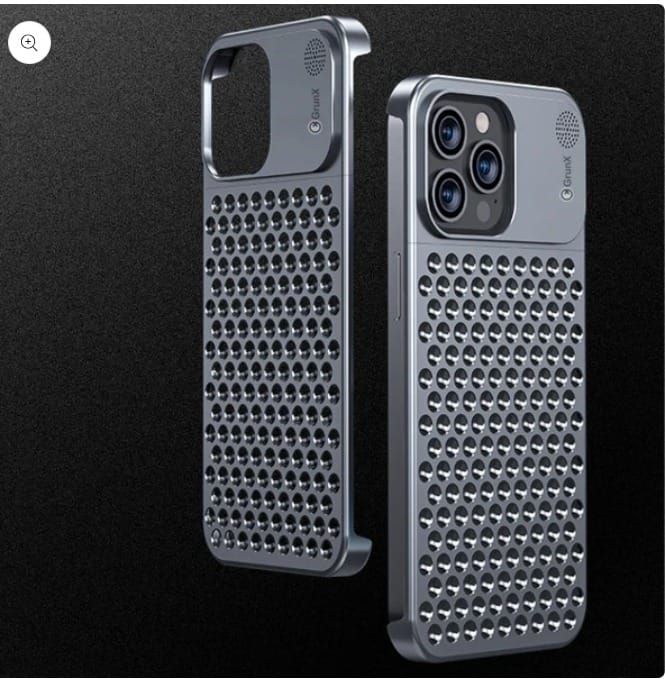 Tesla - Luxury Fragrance Rimless Aluminum iPhone Metal Case Samsung S24 +