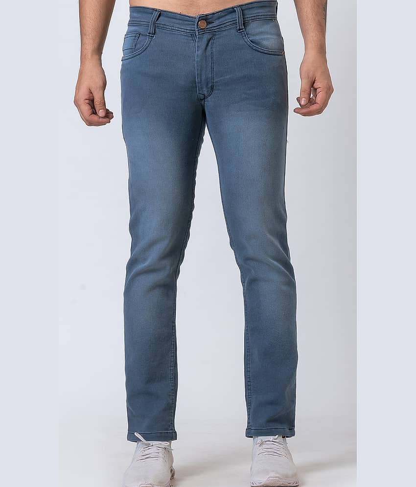 Sindon Slim Fit Dyed Men's Jeans - Blue ( Pack of 1 )