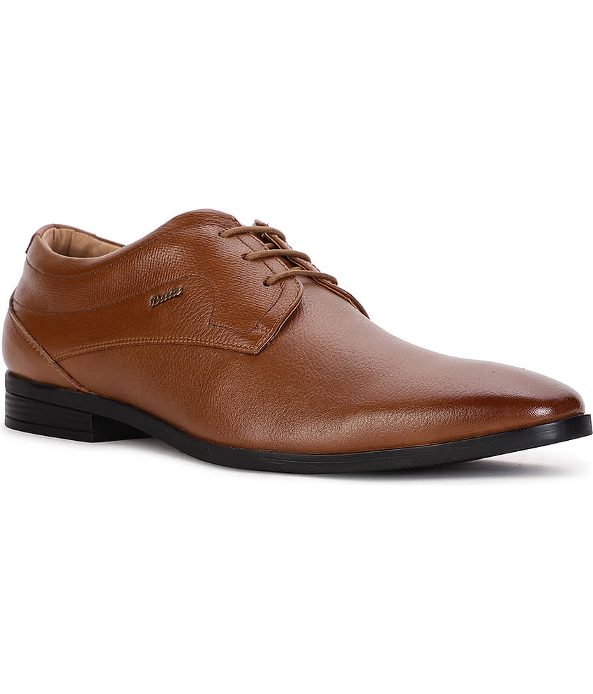 Bata Tan Men's Derby Formal Shoes