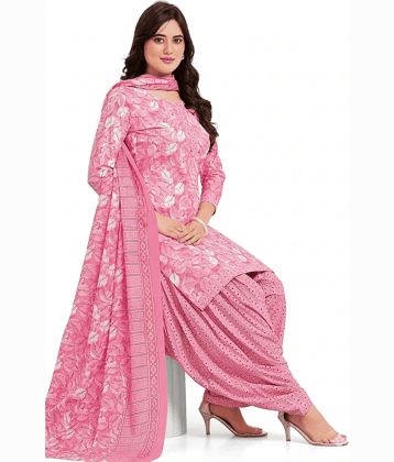 shree jeenmata collection Women's Cotton Unstitched Salwar Suit