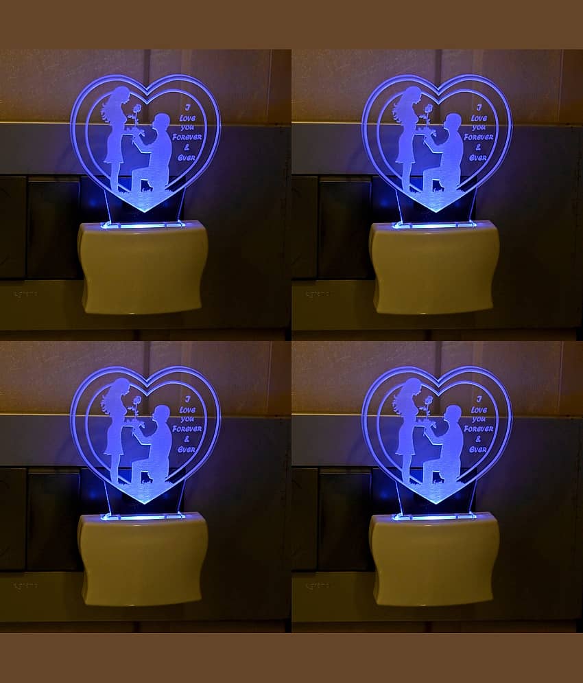 Somil - Multicolor Night Lamp ( Pack of 4 )