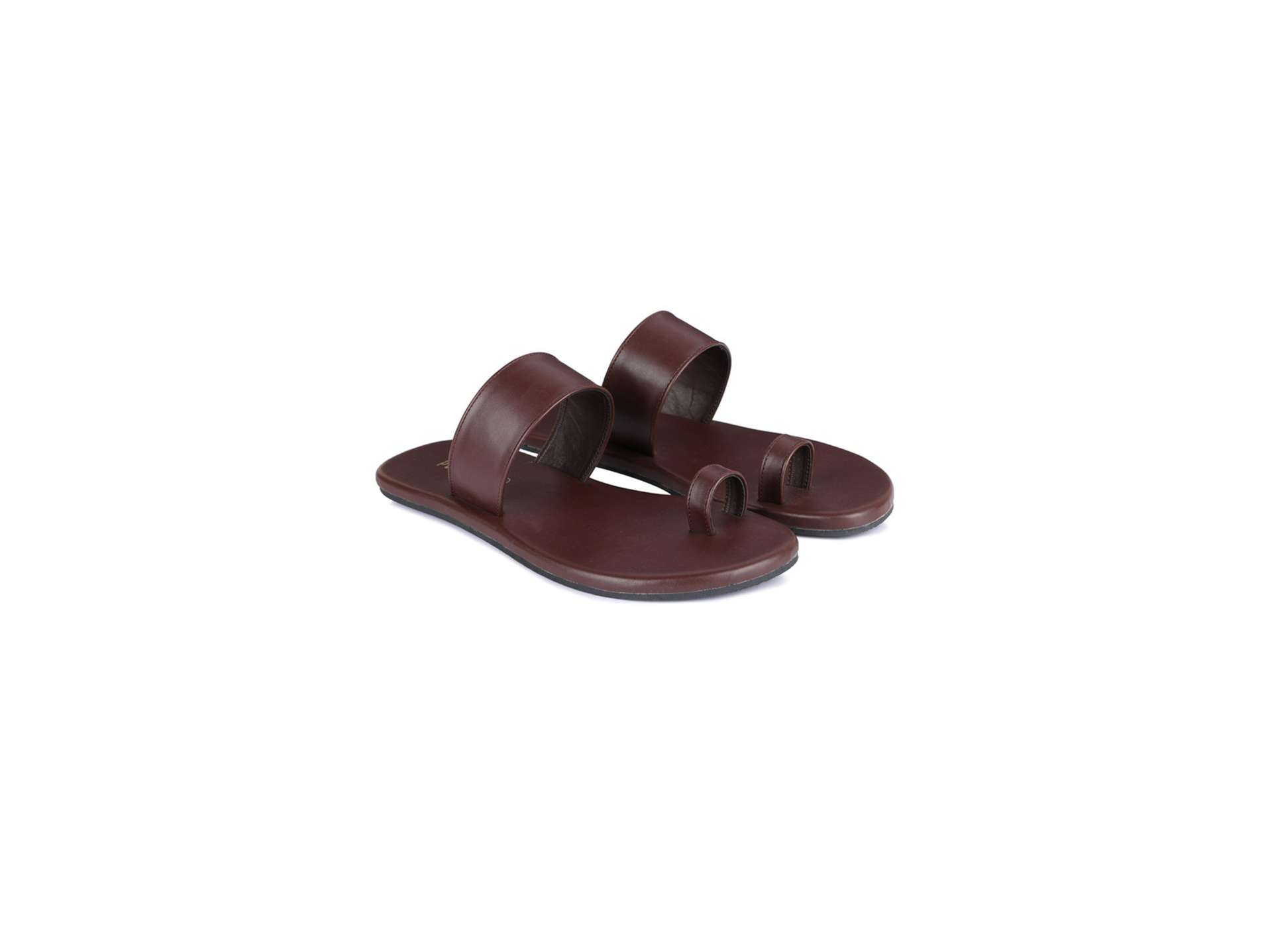 Paaduks Vaana Dark Brown Men Flats - UK 6