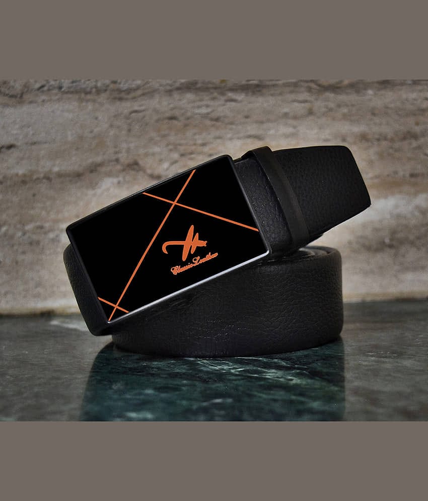 Loopa Black PU Formal Belt