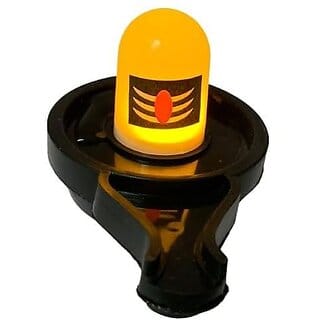 UnV Water Sensor colour changing Shivling Smokeless Led Light Diya For Indoor And Outdoor