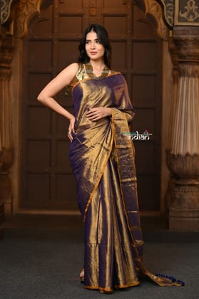 Parampara ~ Exclusive Tissue Cotton Saree in Pantone Purplish (Color of the year)